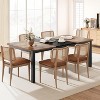 coucheta Industrial Dining Table for 6-8 People, 78.7" Long Wooden Rectangular Kitchen Table with Sturdy Metal Frame for Kitchen, Dining(Only Table) - 3 of 4