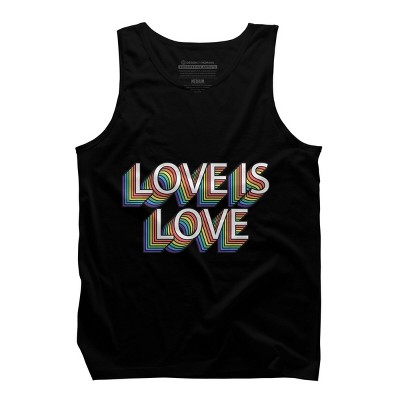 Adult Design By Humans Retro Love Is Love Pride By DudleyjazTank Top