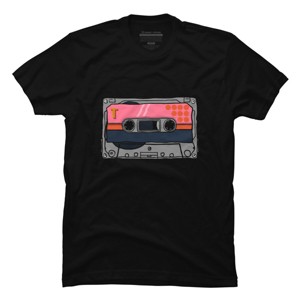 Men's Design By Humans Music cassette. By Danomore T-Shirt - 1 of 2
