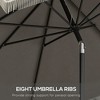 NicBex 9FT Fringe Patio Umbrella with Tilt & Crank,Foldable Outdoor Patio Table Umbrella,Patio Market Umbrella for Pool,Deck & Garden - 2 of 4