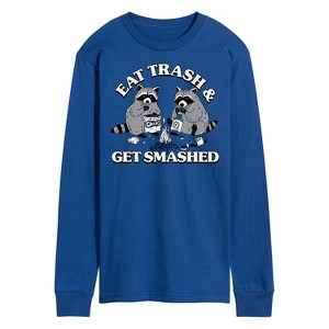 Men's - Instant Message - Eat Trash Get Smashed Long Sleeve Graphic T-Shirt - 1 of 4