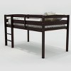 Streamdale Twin Wood Loft Bed Low Loft Beds with Ladder, Twin, Espresso - 4 of 4