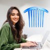 Unique Bargains French Twist 7 Teeth Comb Small Side Combs Teeth Hair Combs Hair Clip Comb Resin 4.1"x3.31" 2 Pcs - 2 of 4