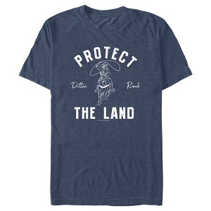 Men's Yellowstone Protect The Land Dutton Range Cowboy Outline T-Shirt - 1 of 4