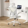 RISOKEYS Ergonomic Office Chair with Adjustable Lumbar Support & Headrest,Flip-Up Armrests for Home Office,Study Room,and Gaming - 3 of 4