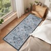 Coolmee Washable Area Rugs for Living Room Boho Non Slip Large Rug Floral Vintage Low Pile Rug for Living Room, Bedroom, Dining Room,Light Pink - 2 of 4