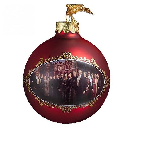 Details about   Downtown Abbey Christmas Glass Ornament Red 