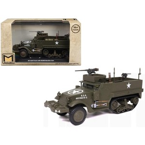 M3 Half-Track AFV with M2HB Machine Gun Olive Drab "United States Army" 1/43 Diecast Model by Militaria Die Cast - 1 of 4