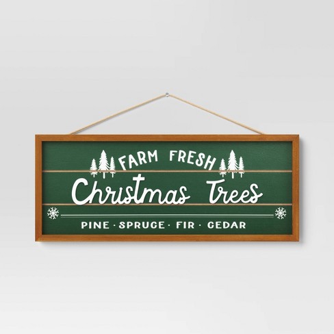 Farm Fresh Christmas Trees Wood Sign on sale 18x24