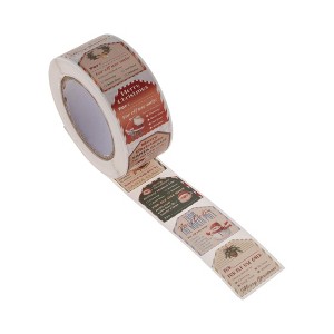 Unique Bargains Christmas Stickers for Ceramic Glass Metal Paper Plastic Peel Red Green Coffee Color 1Pcs - 1 of 4