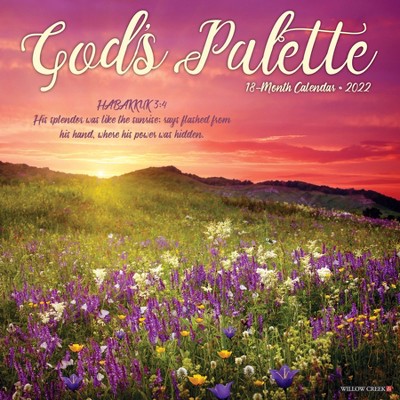 2022 Wall Calendar God's Palette - Willow Creek Press