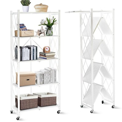 SKONYON Storage Shelves Foldable metal shelves Garage Shelving Units 4-Tier and 5-Tier