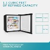 EUHOMY 1.1 Cu. Ft. Upright Freezer, Silver - 2 of 4