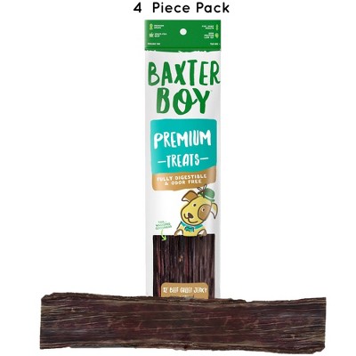 Baxter Boy 12" Beef Gullet Jerky Treats Dog Treats - 4pk