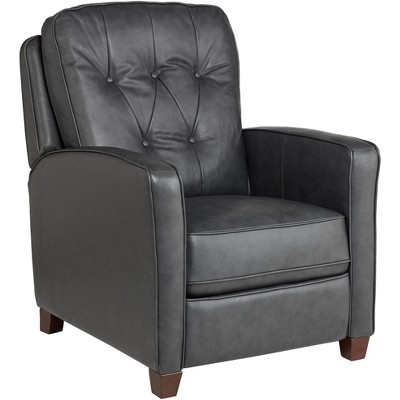 Lounge Recliner Chair Gray Genuine Leather 3-Way for Living Room