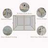 Gulches 10x10ft Gazebo Replacement Mosquito Netting with Zippers, 4-Side Mesh Walls for Patio Gazebos - 4 of 4
