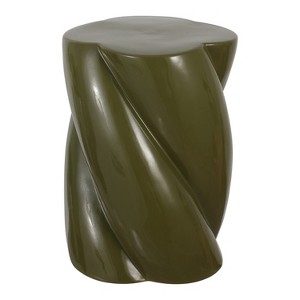 JONATHAN Y Yves 18" Modern Minimalist Rope Twist Ceramic Indoor/Outdoor Garden Stool - 1 of 4