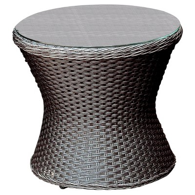 Robby Modern Patio Round Table Espresso - miBasics