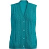 Collections Etc Stylish Cable-Knit Button Front Sweater Vest - 4 of 4