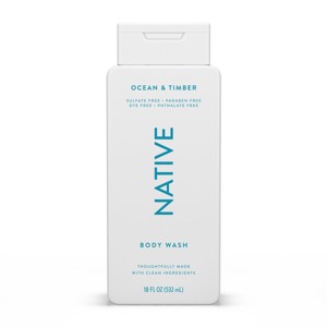 Native Body Wash for Men & Women - Ocean & Timber - Sulfate Free - 18 fl oz - 1 of 4
