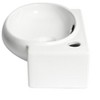 ALFI ABC117 White 17inches Small Wall Mounted Ceramic Sink with Faucet Hole - 4 of 4