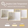 SEVOBAL Bathroom Vanity Mirrors Rectangular Acrylic Frame Anti Fog Mirror with Modern Sleek Design Moisture Resistant, Silver, 39"*2.76"*28" - 4 of 4