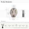 LuxenHome Mottled Brown and White Terracotta 12-Inch Tall Indoor and Outdoor Jug Vase with Handles - 3 of 4