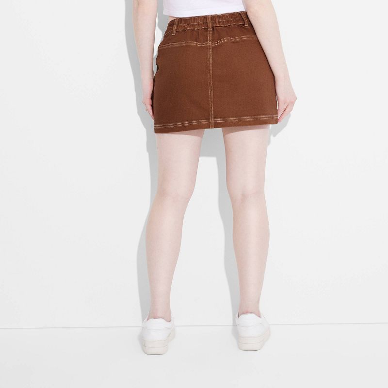 Women's Denim Cargo Mini Skirt - Wild Fable™, 4 of 8