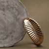 SOHI Women's Gold Foliage Bangle Bracelet - 2 of 3