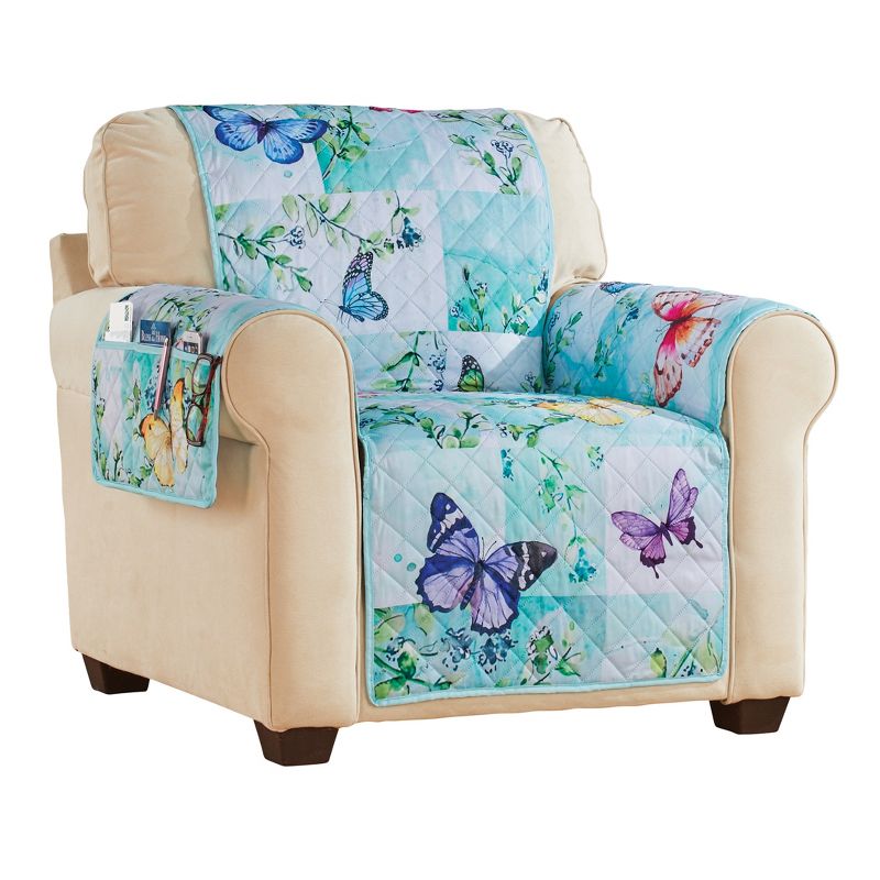 Collections Etc Butterfly Patch Furn Protector, 1 of 3