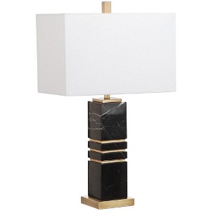 Jaxton Table Lamp - 27.5 Inch Height - TBL4007 - White/Gold - Safavieh - 1 of 4