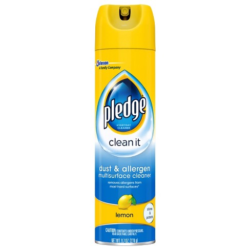 cleaner pledge allergen multisurface 7oz dust lemon target