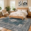 Area Rugs for Living Room Floral Vintage Soft Non Slip Machine Washable Distressed Vintage Rug for Bedroom Dining Room - 3 of 4