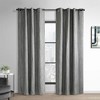 Thermaplus Patented Blackout Exclusive Curtain Rod Trumpet Finial Extendable 48" to 86" Black - 2 of 4