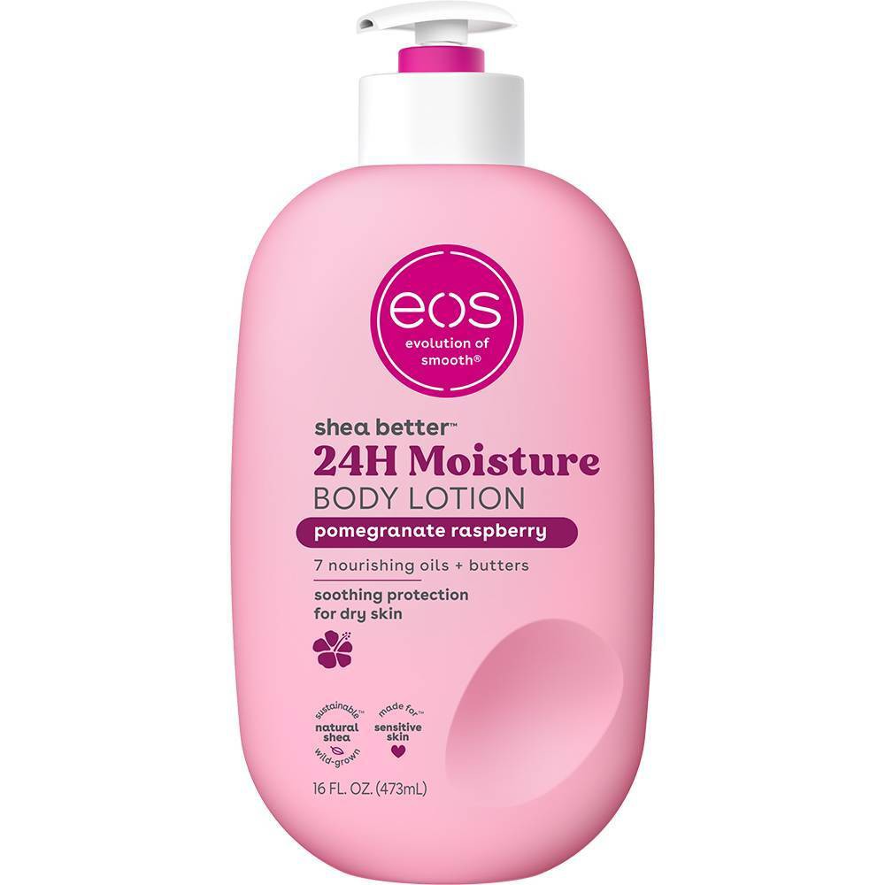 Photos - Cream / Lotion E.O.S. eos Shea Better Moisture Body Lotion - Pomegranate Raspberry - 16 fl oz 
