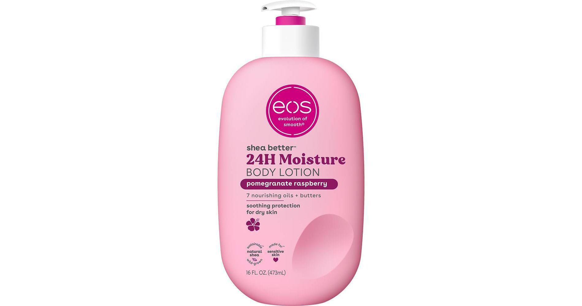 eos Shea Better 24H Moisture Body Lotion - Pomegranate Raspberry - 16 fl oz