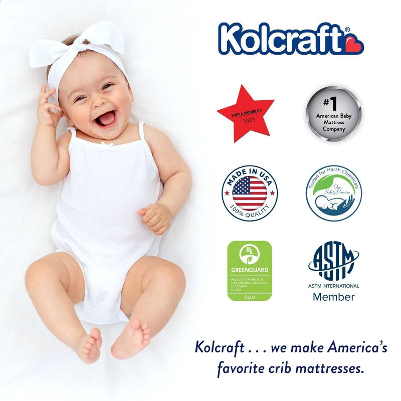 Kolcraft Sleepy Little One Crib and Toddler Mattress, 4 of 15
