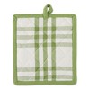 Design Imports  Home Sweet Farmhouse Oven Mitt, Potholder And Dishtowel Kitchen Set 4 Piece, Antique Green - 2 of 4