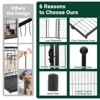 GustoWave Dog Playpen 8 Panels 40" Rust-Resistant Pet Fence Heavy Duty Puppy Exercise Pen, Metal Pet Fence for Indoor & Outdoor - 4 of 4