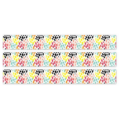 Creative Teaching Press® Jungle Friends Messy Tracks EZ Border, 48 Feet Per Pack, 3 Packs