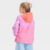 Girls' Colorblocked Windbreaker Jacket - Cat & Jack™ Pink - 2 of 3