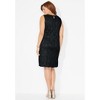 Catherines Women's Plus Size Petite Sparkling Lace Jacket Dress - image 3 of 4