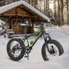 Okak 20IN Mountain Bike with High Carbon Steel Frame, 7-Speed Toddler Bike with Disc Brakes and Durable Wide Tires, Kids Bike for Snow - 3 of 4