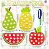 4-Pack Wooden Sorting and Threading Toy Set, Fruit Lacing Activity for Fine Motor Skills - 2 of 4
