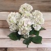 Floral Home 20" White Pink Hydrangea Bush - 6-Piece - 3 of 4