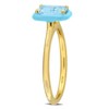 EVERLY JEWELRY | Yellow Plated Sterling Silver 1 1/4 CT TGW Blue Topaz - Sky Fashion Ring - 2 of 4