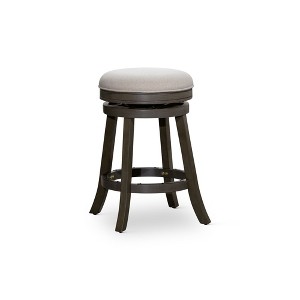 NicBex Dining Chairs Set of 2 Upholstered Chair Backless Round Seat Counter Stools, Fabric Accent for Kitchen, Bedroom, Tan - 1 of 4