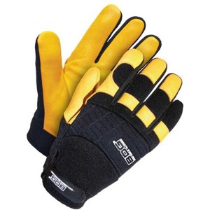 Bdg  Gloves,Black/Yellow,Slip-On,XS 20-1-10609-XS - 1 of 1
