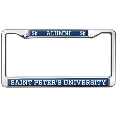 Saint Peters University Alumni Full Size Standard License Plate Metal Frame