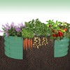 TROPOW 2-Pack Galvanized Raised Garden Bed, Outdoor Planter Box with Open Base for Herbs, Veggies & Flowers - 2 of 4